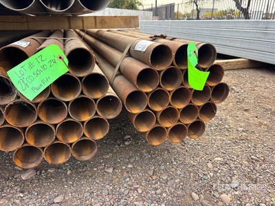 Quantity of (19) 2 7/8 in OD Blk Schedule 10 x 24 ft Steel Pipe