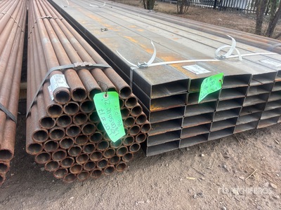Quantity of (18) 2 in x 6 in Rectangle Blk 14 GA 20 ft Steel Pipe