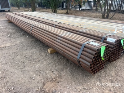 Quantity of (61) 1 5/8 in OD Blk Schedule 40 x 21 ft Steel Pipe