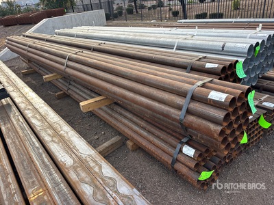 Quantity of (19) 3 1/2 in OD Blk Schedule 40 x 21 ft Steel Pipe