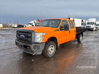 2011 Ford F-250 XL 4x4 Crew Cab Flatbed Truck
