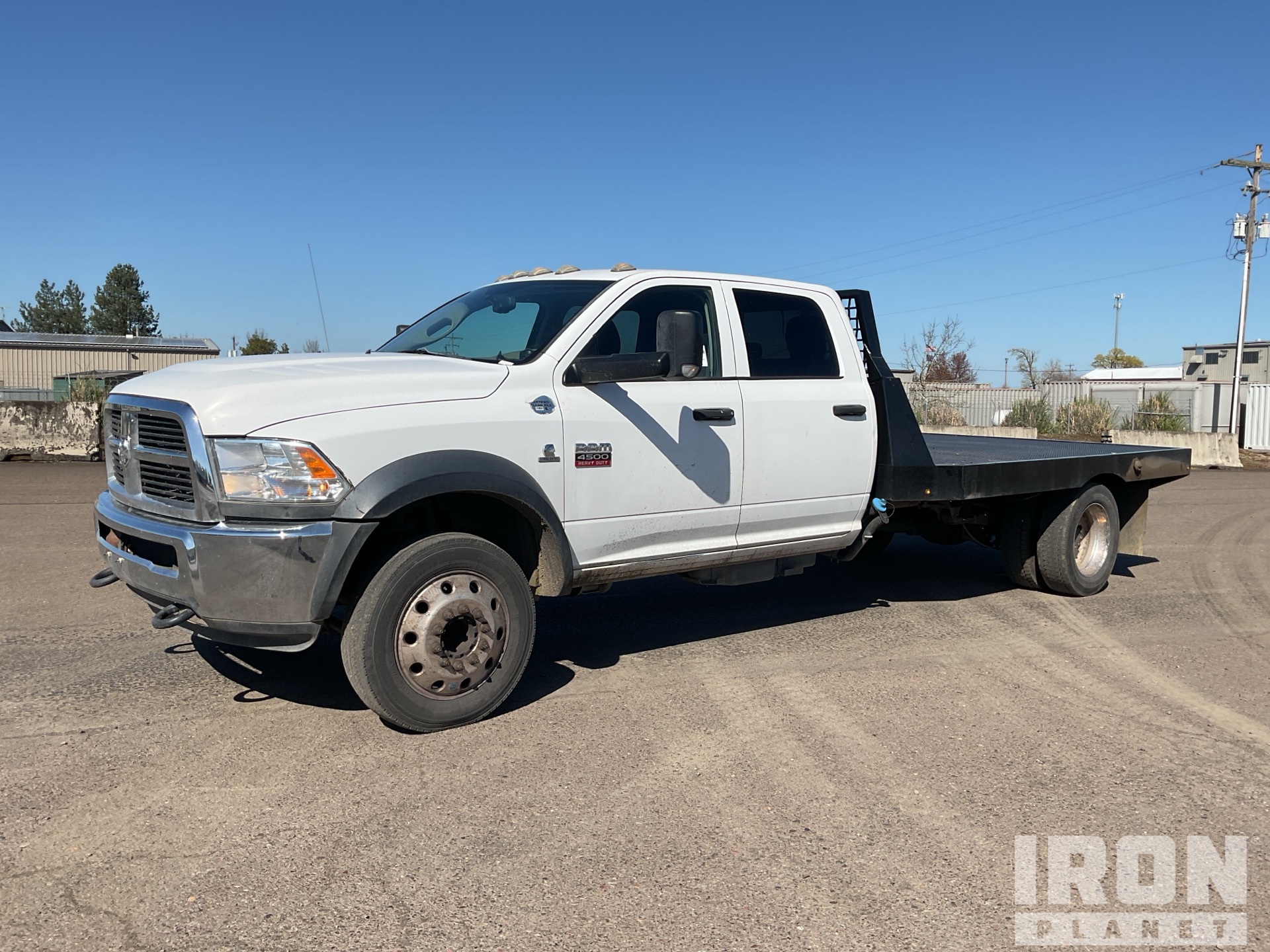 2012 Dodge Ram 4500 Heavy Duty 4x2 Crew Cab Flatbed Truck in