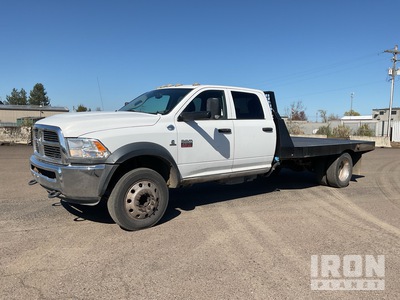 2012 Dodge Ram 4500 Heavy Duty 4x2 Crew Cab Flatbed Truck