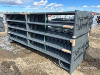 Quantity of (18) 12 ft 2 3/8" tubing Livestock Panel