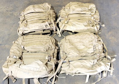 (4) USMC Coyote FILBE Pack Complete, Good Condition