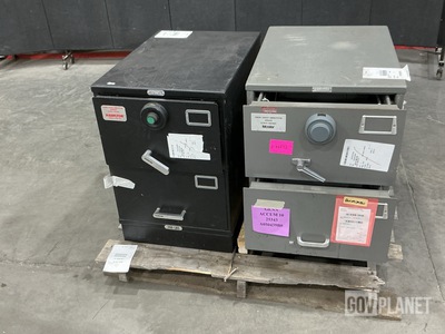 (1) Mosler Filing Cabinet Safe & (1) Hamilton Filing Cabinet Safe