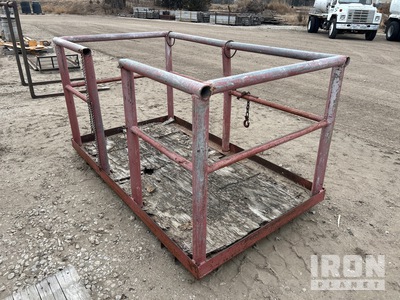 4x7ft homemade work basket Telehandler Personnel Basket