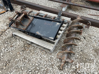 Attachments and 12inch Auger, 7ft multi shank