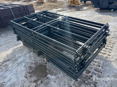 Quantity of (12) 7 ft Panel para ganado (Unused)