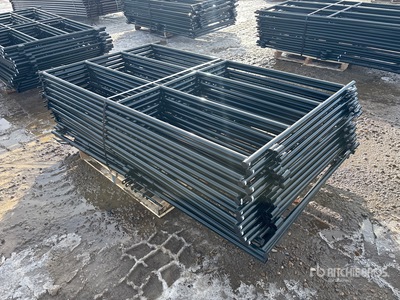 Quantity of (12) 7 ft Panel para ganado (Unused)