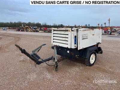 2000 Atlas Copco XAS46 Compresseur A Air 1 Essieu S/A Air Compressor