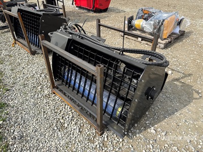 2026 GIYI GY-M48 48 In. Mélangeur de béton Skid Steer (Unused)