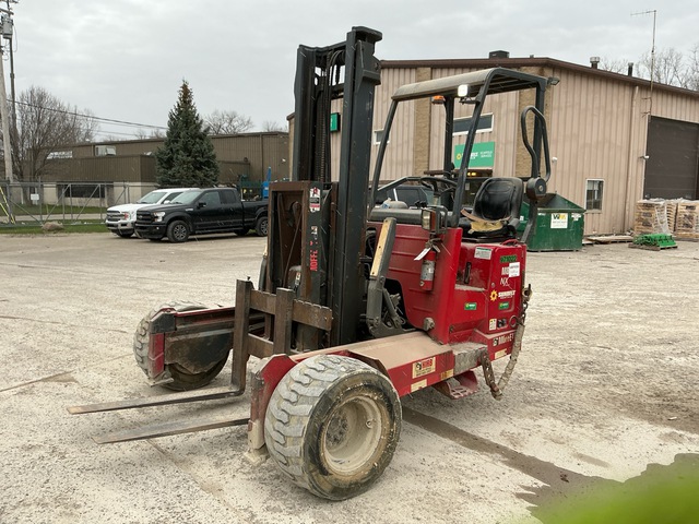 2017 Moffett M8 55.3P 5500 lb 3x3 Truck Mounted Forklift