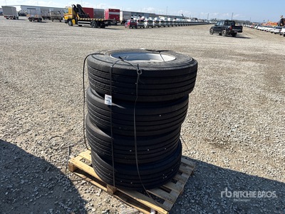 Quantity of (4) 305/70R22.5 Tires