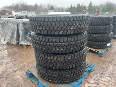 Quantity of (4) 275/80R22.5 Tires (Unused)