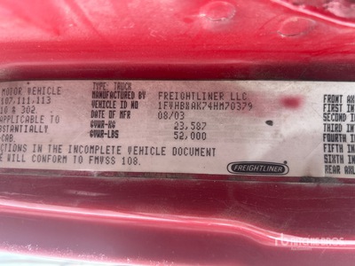 2004 Freightliner 6x4 Ciężarówka do przewozu zboża