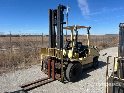 2004 Hyster H120XM 11600 lb Pneumatic Tire Forklift