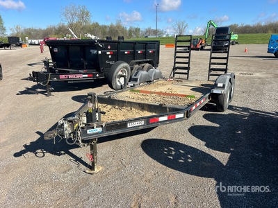2018 MMDI 614SLTD 14 ft T/A Equipment Trailer