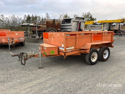 2019 Miska 610 10 ft T/A Dump Utility Trailer