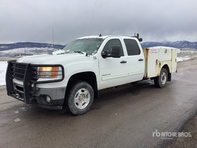 2012 GMC Sierra 2500 4x4 Crew Cab Utility Truck