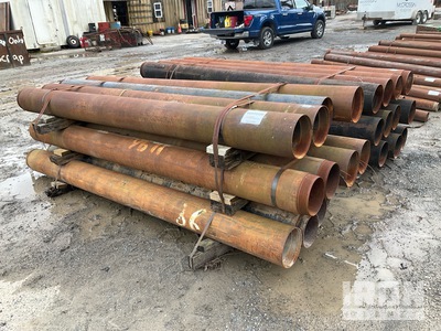 Quantity of (24) Range 1 10' Length, 9" - 9.75" Diameter Drill Casing