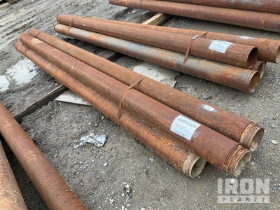 Quantity of (5) Range 1 10' Length, 5" - 5.5" Diameter Drill Casing