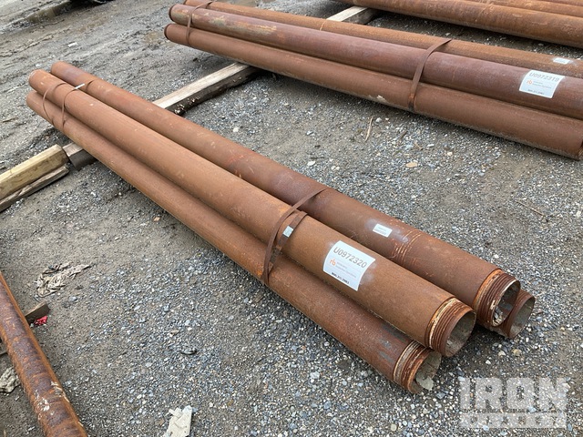Quantity of (5) Range 1 10 ft Length, 5 in - 5 1/2 in Diameter Drill Casing