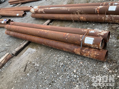 Quantity of (5) Range 1 10' Length, 6.5" - 7" Diameter Drill Casing