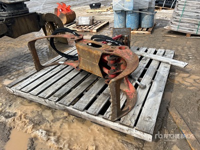 Cranab 360 18 in Q/C Rotating Excavator Grapple - Fits Bobcat E85