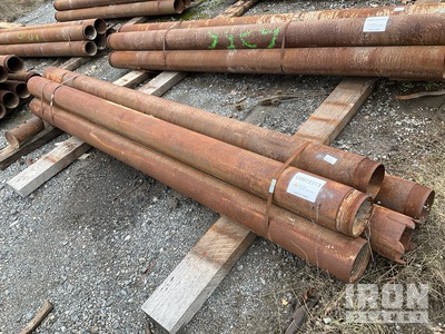 Quantity of (5) Range 1 10' Length, 6.5" - 7" Diameter Drill Casing