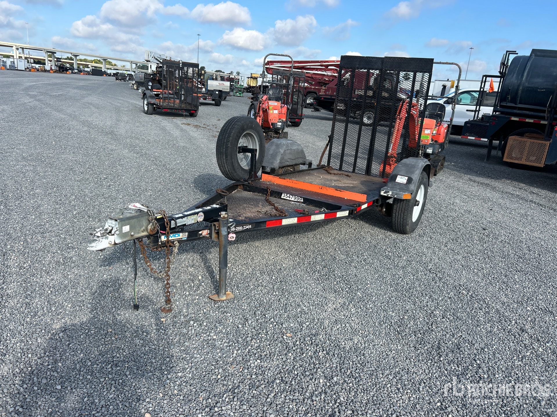 2019 MMDI 47RVX10 10 ft T/A Equipment Trailer