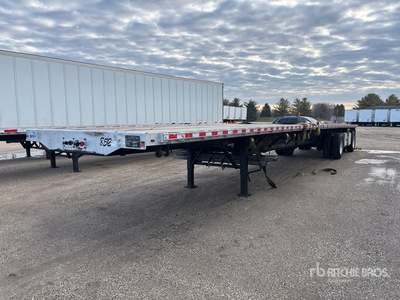 2019 Transcraft 48 ft T/A Spread Axle フラットベッドトレーラー