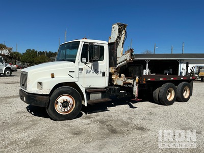 1995 Freightliner 6x4 8.31L Flatbed Truck with Crane