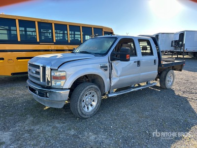 2008 Ford F-250 Lariat 4x4 Crew Cab شاحنة مسطحة