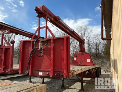 2009 Great Dane GPL-0004-00048 48 ft T/A Flatbed Trailer w/ Trolly Boom