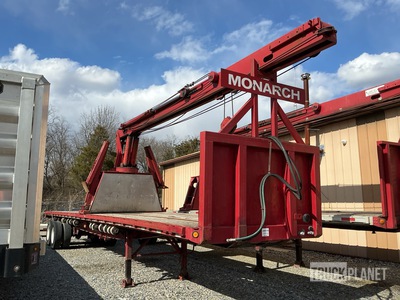 2006 Great Dane GPS-245 45 ft T/A Flatbed Trailer w/ Trolly Boom