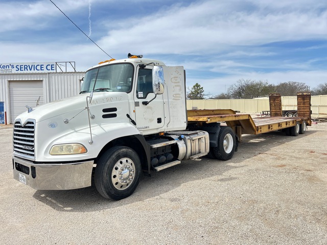 2014 Mack CXU612 4x2 S/A Day Cab Truck Tractor w/ 1991 T/A Equipment Trailer