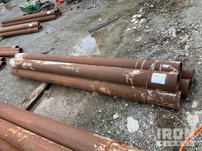 Quantity of (5) Range 1 10' Length, 6.5" - 7" Diameter Drill Casing