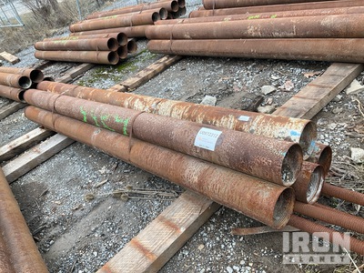 Quantity of (5) Range 1 10' Length, 6.5" - 7" Diameter Drill Casing