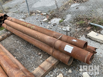 Quantity of (5) Range 1 10' Length, 6.5" - 7" Diameter Drill Casing