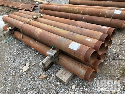 Quantity of (9) 10' Length, 6,5" - 7" Diameter Casing