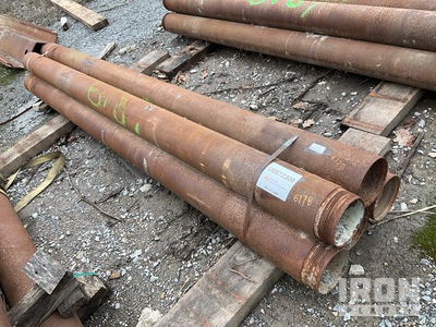 Quantity of (5) Range 1 10' Length, 6.5" - 7" Diameter Drill Casing