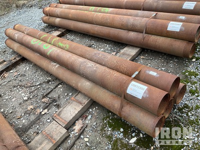 Quantity of (5) Range 1 10' Length, 6.5" - 7" Diameter Drill Casing