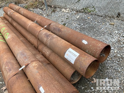 Quantity of (5) Range 1 10' Length, 6.5" - 7" Diameter Drill Casing