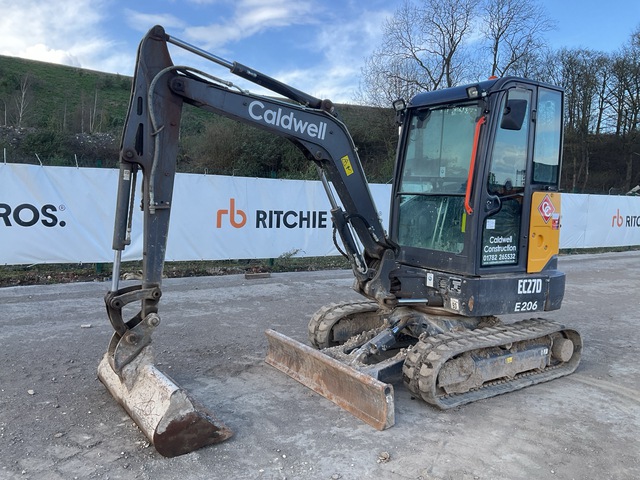 2023 Volvo EC27D Mini Excavator