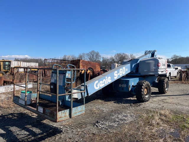2000 Genie S60 4WD Dual Fuel Telescopic Boom Lift