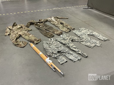 (4) Guidon Poles, (8) Pairs of Cold Weather Trousers & Assorted Items