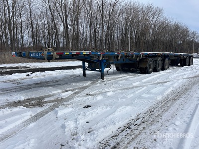 2017 Manac 17326 26 ft Tri/A Super B-Train Lead フラットベッドトレーラー