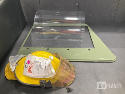 (1) Protective Sheet, (35) Plastic Sheets, (10) Helmets & Assorted Items