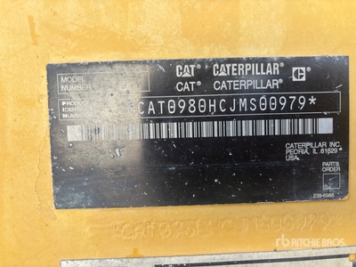 2006 Cat 980H Chargeuse sur roues
